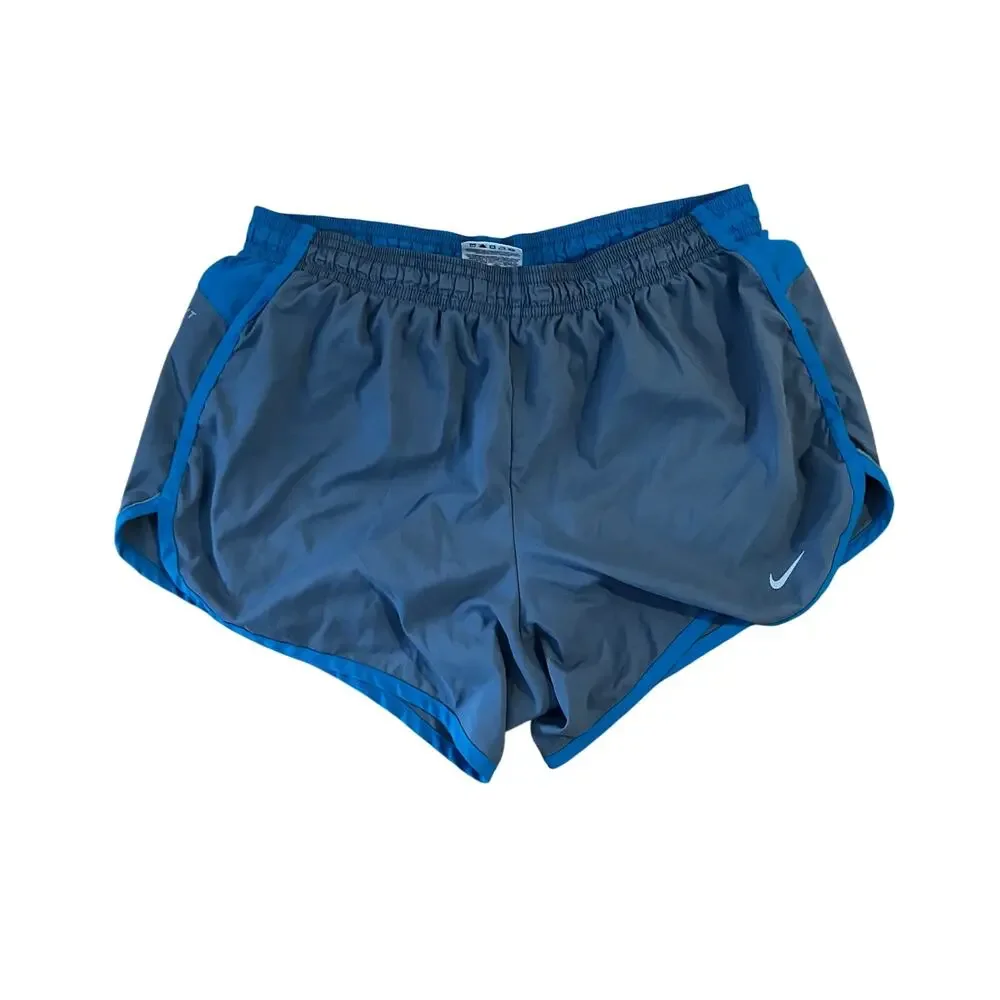 ❤️ 3/$25 Nike Dri-FIT Tempo Running Shorts Blue and Gray | M - Picture 1 of 4